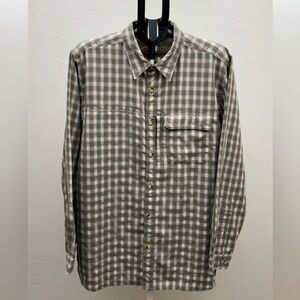 The North Face Men’s XL Plaid Button Down Shirt Outdoor Hiking Travel